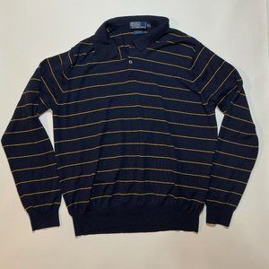 Wool Thin Long Sleeve Polo